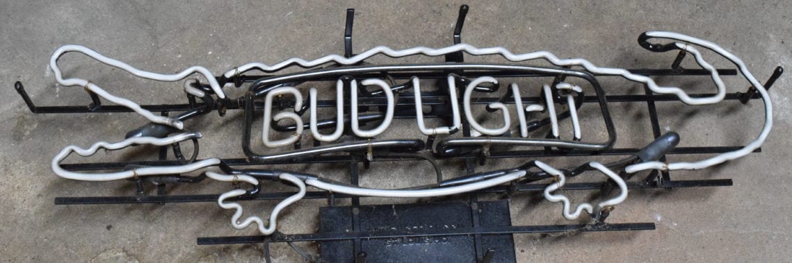 Alligator Bud Light Sign